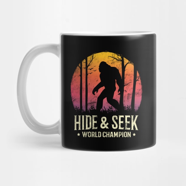 Hide and Seek World Champion Sunset Bigfoot Silhouette by HCMGift